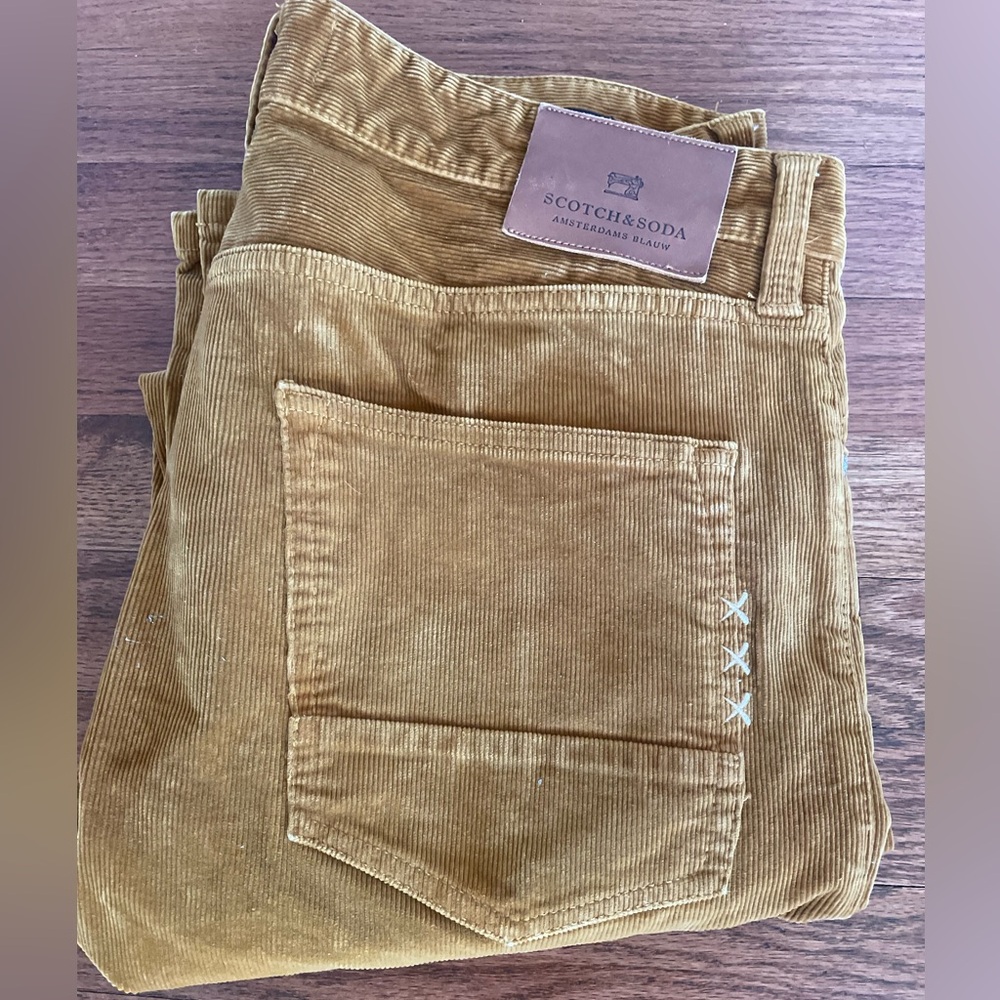 scotch and soda khaki corduroys